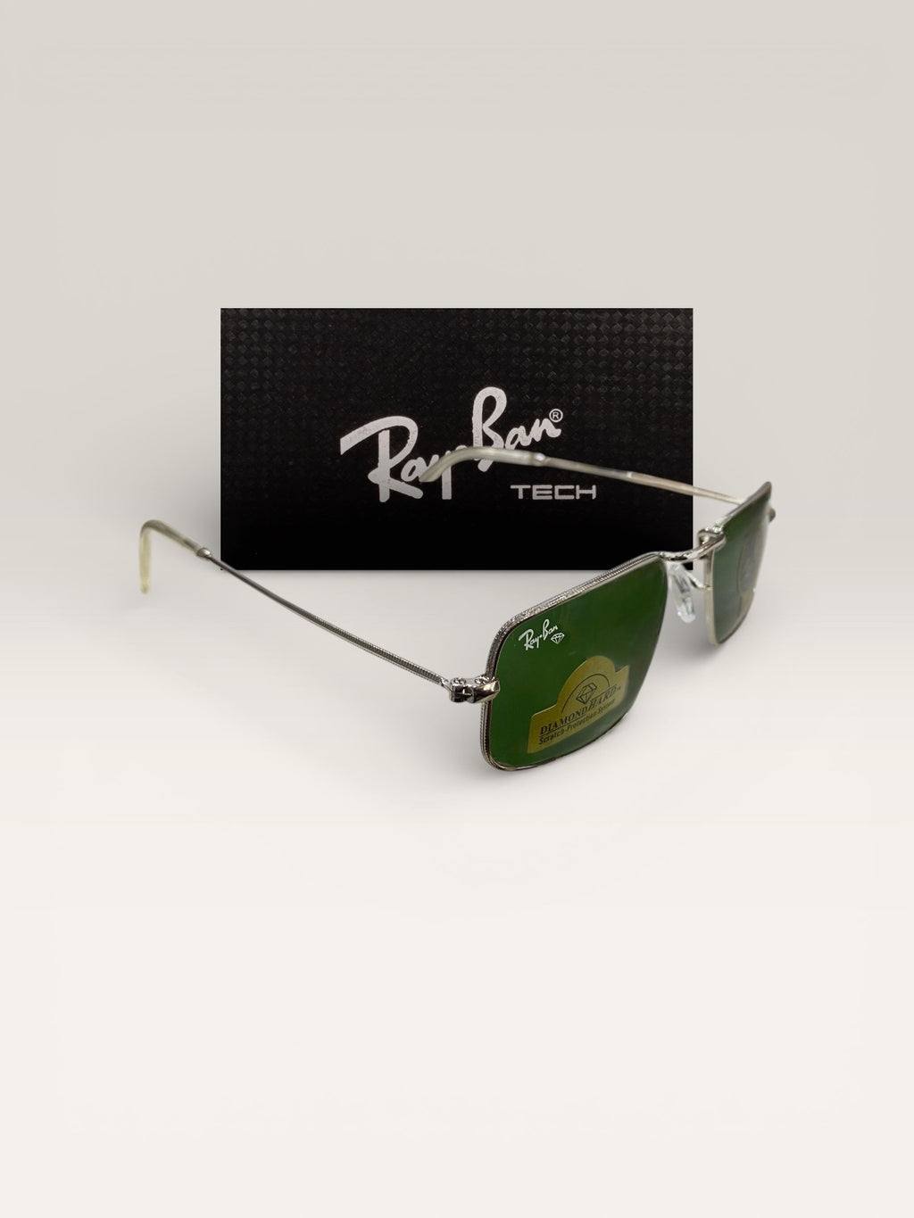 RayBan RB 3746 Premium Arista Silver Sunglasses Men - Green